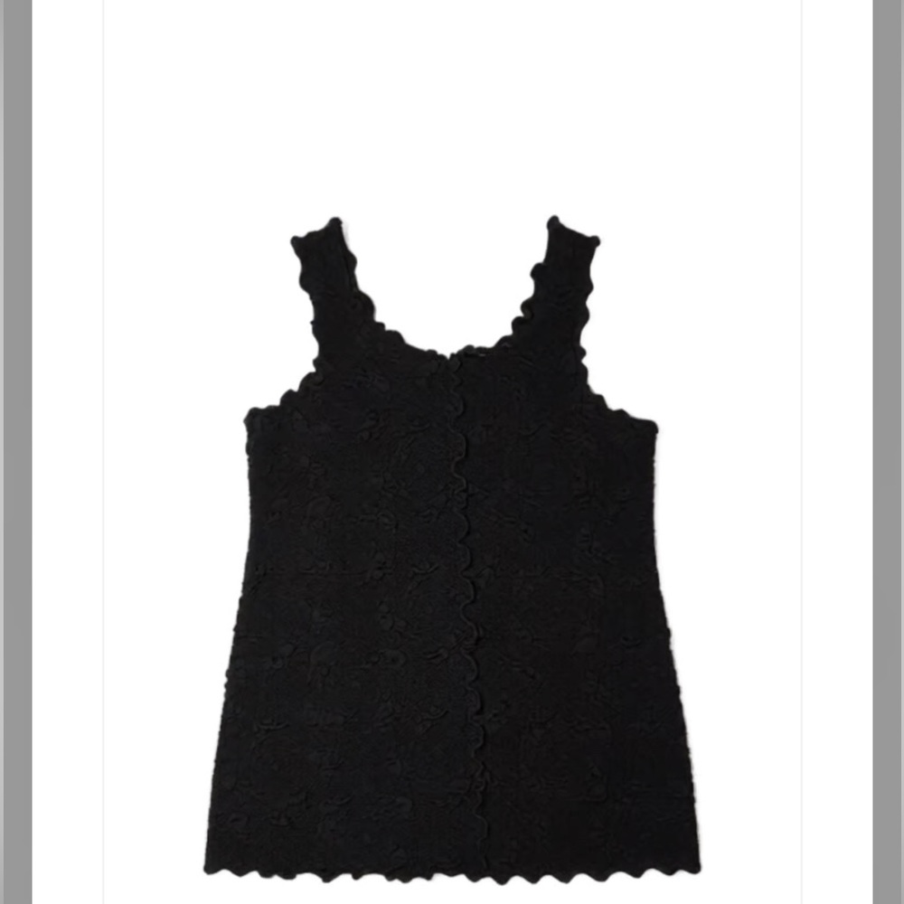 Haystacks Women’s Black Textured Sleeveless Tank Top Size Large